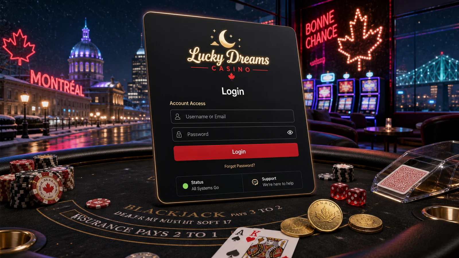 Lucky Dreams Casino Login Canada: Safe Access Checklist content banner